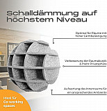 &quote;SATELLITE&quote; 3D acoustic object sphere MONO for optimal room acoustics, INNOVATIVE DESIGN / DM: 58 cm