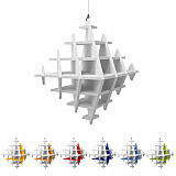 &quote;CUBO&quote; 3D acoustic object cube LIGHT GREY for optimal room acoustics, INNOVATIVE DESIGN / 58 cm