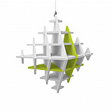 &quote;CUBO&quote; 3D acoustic object cube LIGHT GREY for optimal room acoustics, INNOVATIVE DESIGN / 58 cm