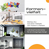 &quote;CUBO&quote; 3D acoustic object cube SILVER GREY for optimal room acoustics, INNOVATIVE DESIGN / 58 cm