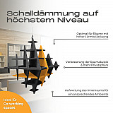 &quote;CUBO&quote; 3D acoustic object cube ANTHRACITE for optimal room acoustics, INNOVATIVE DESIGN / 40 cm