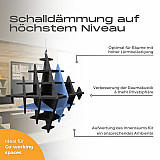 &quote;CUBO&quote; 3D acoustic object cube ANTHRACITE for optimal room acoustics, INNOVATIVE DESIGN / 58 cm