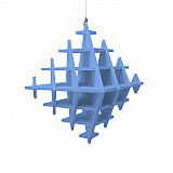 &quote;CUBO&quote; 3D acoustic object cube MONO for optimal room acoustics, INNOVATIVE DESIGN / 58 cm