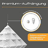 &quote;CUBO&quote; 3D acoustic object cube SILVER GREY for optimal room acoustics, INNOVATIVE DESIGN / 40 cm