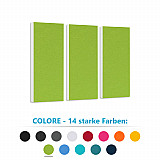 Sound absorber set Colore made of Basotect G+< 3 elements >