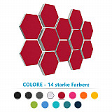 12 Absorber Wabenform aus Basotect ® G+ / &quote;Colore&quote; BigPack / je 4 Stück 30/50/70mm