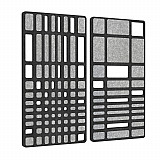 „MANHATTAN“ 2er-Set Akustik-Objekt / Wandpaneele für optimale Raumakustik / INNOVATIVES DESIGN / 100 x 100cm