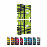 „MANHATTAN“ 4er-Set 3D-Akustik-Objekt für optimale Raumakustik / INNOVATIVES DESIGN / 100 x 200cm