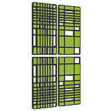 „MANHATTAN“ 4er-Set 3D-Akustik-Objekt für optimale Raumakustik / INNOVATIVES DESIGN / 100 x 200cm