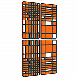 „MANHATTAN“ 4er-Set 3D-Akustik-Objekt für optimale Raumakustik / INNOVATIVES DESIGN / 100 x 200cm