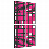 „MANHATTAN“ 4er-Set 3D-Akustik-Objekt für optimale Raumakustik / INNOVATIVES DESIGN / 100 x 200cm