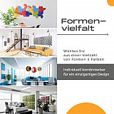 „MANHATTAN“ 4er-Set 3D-Akustik-Objekt für optimale Raumakustik / INNOVATIVES DESIGN / 100 x 200cm