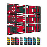 „MANHATTAN“ 6er-Set 3D-Akustik-Objekt für optimale Raumakustik / INNOVATIVES DESIGN / 200 x 150cm