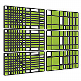 „MANHATTAN“ 6er-Set 3D-Akustik-Objekt für optimale Raumakustik / INNOVATIVES DESIGN / 200 x 150cm