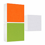 Sound absorber made of Basotect ® G+ / 3x shelf insert suitable for example for IKEA KALLAX or EXPEDIT - Set 13