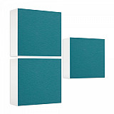 Sound absorber made of Basotect ® G+ / 3x shelf insert suitable for example for IKEA KALLAX or EXPEDIT