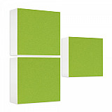 Sound absorber made of Basotect ® G+ / 3x shelf insert suitable for example for IKEA KALLAX or EXPEDIT