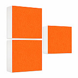 Sound absorber made of Basotect ® G+ / 3x shelf insert suitable for example for IKEA KALLAX or EXPEDIT