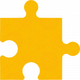 4x PUZZLE acoustic elements made of Basotect ® G+ sound insulation sound absorber - bordeaux + sunny yellow