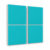 4 Sound absorber Colore made of Basotect ® G+ / acoustic sound insulation 55x55cm