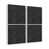 4 Sound absorber Colore made of Basotect ® G+ / acoustic sound insulation 55x55cm