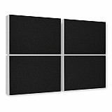 Sound absorber made of Basotect ® G+ / 4 x wall objects acoustic sound insulation 82,5x55cm