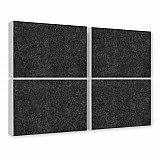 Sound absorber made of Basotect ® G+ / 4 x wall objects acoustic sound insulation 82,5x55cm