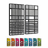 "e;MANHATTAN"e; Set of 2 acoustic objects / murals - for optimum room acoustics / INNOVATIVE DESIGN / 100 x 100cm "e;MANHATTAN"e; Set of 2 acoustic objects / murals - for optimum room acoustics / INNOVATIVE DESIGN / 100 x 100cm