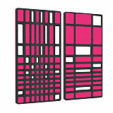 &quote;MANHATTAN&quote; Set of 2 acoustic objects / murals - for optimum room acoustics / INNOVATIVE DESIGN / 100 x 100cm
