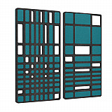 &quote;MANHATTAN&quote; Set of 2 acoustic objects / murals - for optimum room acoustics / INNOVATIVE DESIGN / 100 x 100cm