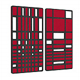 &quote;MANHATTAN&quote; Set of 2 acoustic objects / murals - for optimum room acoustics / INNOVATIVE DESIGN / 100 x 100cm