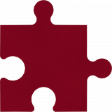 4x PUZZLE acoustic elements made of Basotect ® G+ sound insulation sound absorber - dark blue + bordeaux