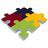 4x PUZZLE acoustic elements made of Basotect ® G+ sound insulation sound absorber - 4 colours