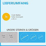 3 Acoustic sound absorbers made of Basotect ® G+ / Circle Multicolour Set 30