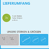 3 Acoustic sound absorbers made of Basotect ® G+ / Circle Multicolour Set 29