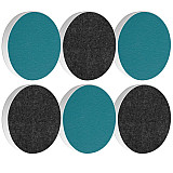 6 Acoustic sound absorbers made of Basotect ® G+ / Circle Multicolour Set 19