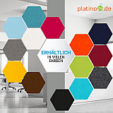 6 absorbers honeycomb shape made of Basotect ® G+ each 300 x 300 x 70mm &quote;Colore&quote; ANTHRACITE