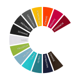 Wall object squares 9 pieces sound insulation, WHITE - sound absorber - elements made of Basotect ® G+