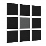 Wandbild Quadrate 9-tlg. Schalldämmung aus Basotect ® G+ / Schallabsorber - Elemente - Set 04