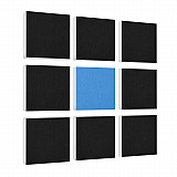 Wandbild Quadrate 9-tlg. Schalldämmung aus Basotect ® G+ / Schallabsorber - Elemente - Set 05