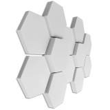 12 Absorber Wabenform aus Basotect ® G+ / je 4 Stück 300 x 300 x 30/50/70mm