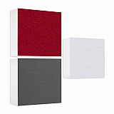 Sound absorber made of Basotect ® G+ / 3x shelf insert suitable for example for IKEA KALLAX or EXPEDIT - Set 05