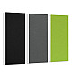 Schallabsorber-Set Colore aus Basotect G+ < 3 Elemente > Schwarz + Granitgrau + Hellgrün
