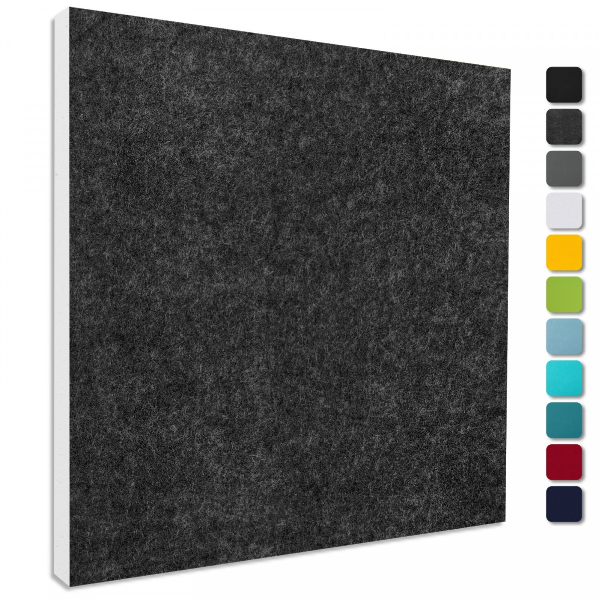 Schallabsorber Colore aus Basotect ® G+ / Akustik Schalldämmung 55x55cm  (Anthrazit)