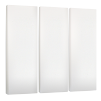 3x Basotect ® B sound absorber mat / Rectangular each 825x275x50mm - WHITE