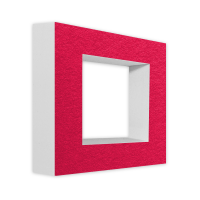 AUDIO SKiller 1 Sound Absorber Element Level UP Square made of Basotect G+® with acoustic felt in fuchsia/acoustic improvement for gamers, streamers, Youtuber