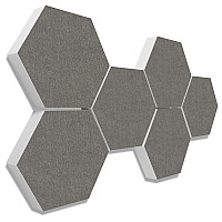 6 absorbers honeycomb shape made of Basotect ® G+ each 300 x 300 x 70mm Colore DARK BLUE