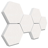 6 absorbers honeycomb shape made of Basotect ® G+ each 300 x 300 x 70mm Colore DARK BLUE