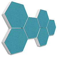 6 Absorber Wabenform aus Basotect ® G+ je 300 x 300 x 70mm Colore Petrol // 2. WAHL