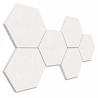 6 Absorber Wabenform aus Basotect ® G+ je 300 x 300 x 50mm Colore Weiß // 2. WAHL